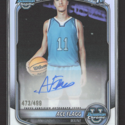 2025 Bowman Chrome University Ace Flagg #CPA-AF Refractor 473/499 Auto