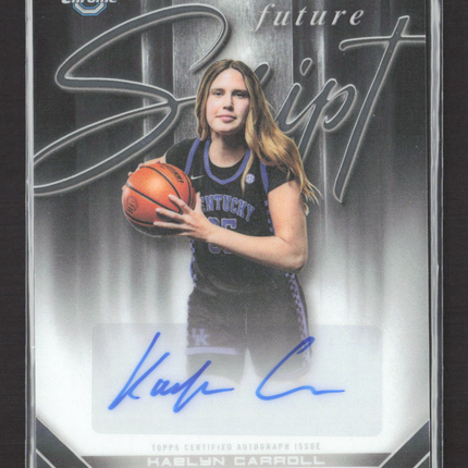 2025 Bowman Chrome University Future Script Kaelyn Carroll #FS-KC Auto