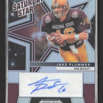 2025 Panini Prizm Draft Picks Saturday Star Jake Plummer #SSS-JPR Auto