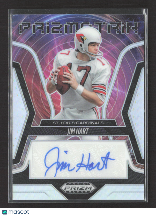 2026 Panini Prizm Black Prizmatrix Signatures Jim Hart #PS-JHT Auto