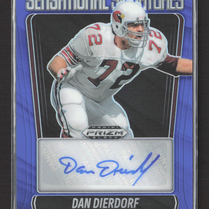 2026 Panini Prizm Black Dan Dierdorf #SS-DDF Blue 02/49 Auto
