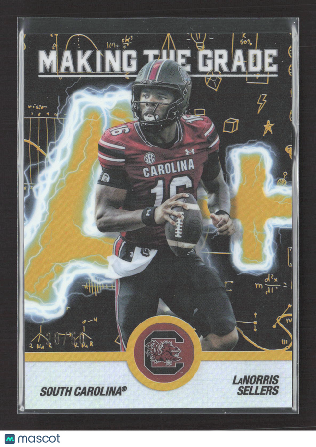 2025 Topps Making the Grade LaNorris Sellers #MG-3 Gold /50