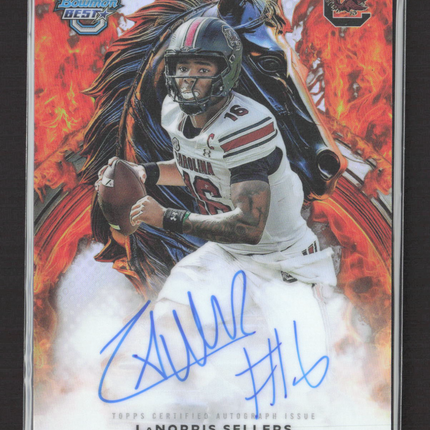 2025 Bowman University's Best Football LaNorris Sellers #WA-LS Workhorse Auto