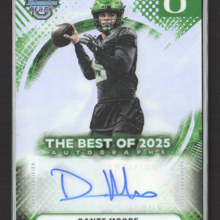 2025 Bowman University Best Football Dante Moore #BOA-DM Auto