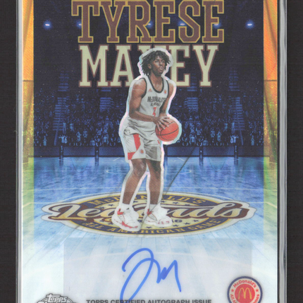 2025 Topps Chrome McDonald's All American Game Legends Autos Tyrese Maxey Auto