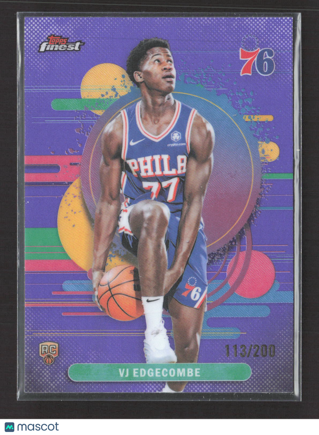 2026 Topps Finest VJ Edgecombe #103 Purple RC 113/200