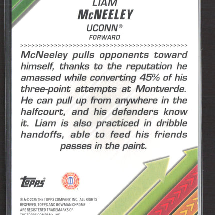 2025 Bowman Chrome Facilitators Liam McNeeley #F-12 Orange Refractor 08/25