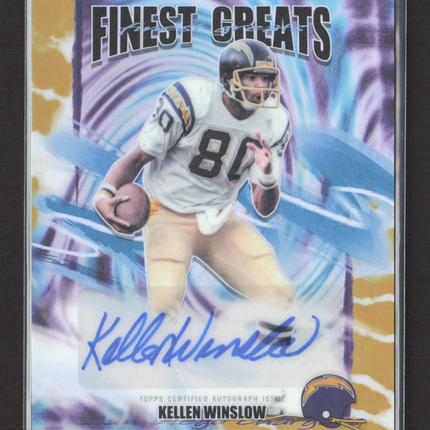2025 Topps Finest Finest Greats Kellen Winslow #FGA-KW 26/50 Auto