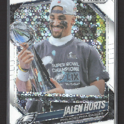 2025 Panini Prizm Football Jalen Hurts #228 White Sparkle