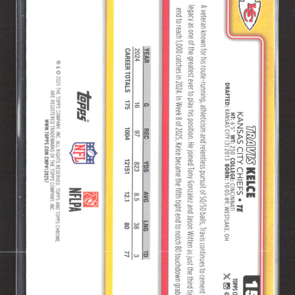 2025 Topps Chrome Travis Kelce #150 Blue Sapphire