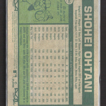 2026 Topps Heritage Shohei Ohtani #290