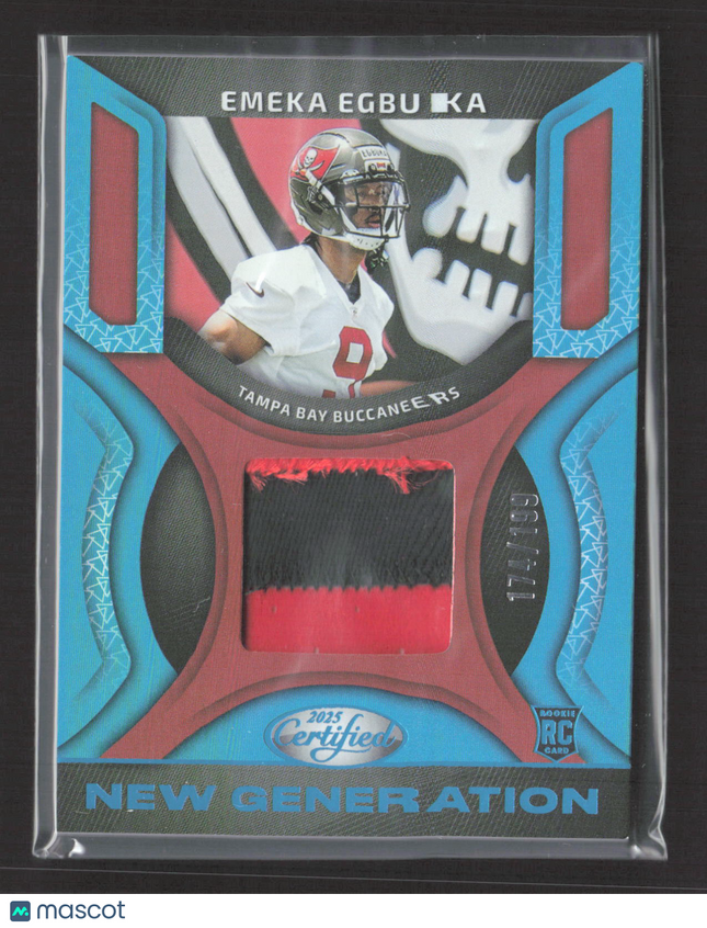 2025 Panini Certified New Generation Emeka Egbuka #NGJ-EEA RC 174/199 Patch