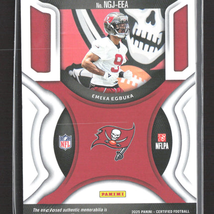 2025 Panini Certified New Generation Emeka Egbuka #NGJ-EEA RC 174/199 Patch
