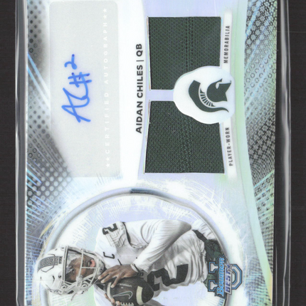 2025 Topps Bowman University Best Aidan Chiles #DRA-AC Refractor Jersey Auto