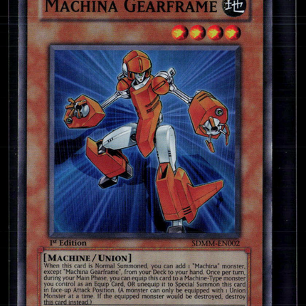 Yu-Gi-Oh! Machina Gearframe SD: Machina Mayhem SR SDMM-EN002 1st Edition
