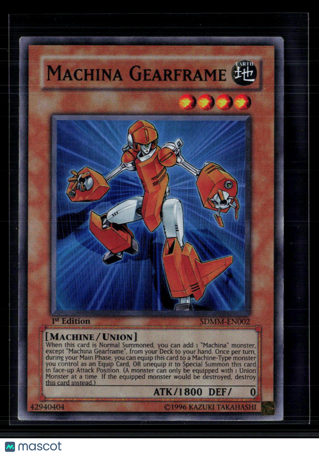 Yu-Gi-Oh! Machina Gearframe SD: Machina Mayhem SR SDMM-EN002 1st Edition
