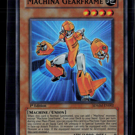Yu-Gi-Oh! Machina Gearframe SD: Machina Mayhem SR SDMM-EN002 1st Edition