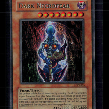 Yu-Gi-Oh! Dark Necrofear Labyrinth of Nightmare Ultra Rare • LON-065 Unlimited