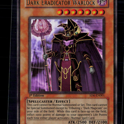 Yu-Gi-Oh! Dark Eradicator Warlock SD: Spellcaster's Judgment UR SD6-EN001 1st Ed