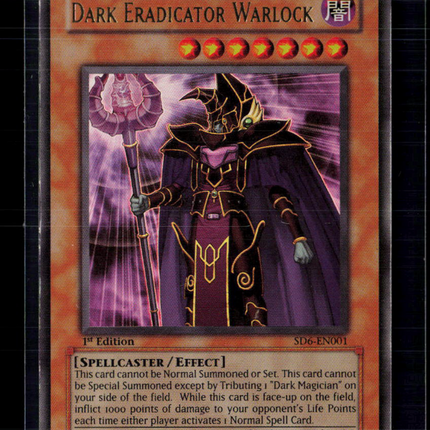 Yu-Gi-Oh! Dark Eradicator Warlock SD: Spellcaster's Judgment UR SD6-EN001 1st Ed