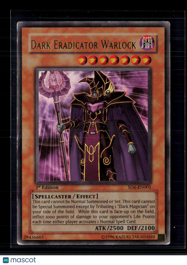 Yu-Gi-Oh! Dark Eradicator Warlock SD: Spellcaster's Judgment UR SD6-EN001 1st Ed
