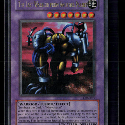 Yu-Gi-Oh! The Last Warrior from Another Planet Labyrinth of Nightmare UR LON-077