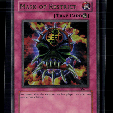 Yu-Gi-Oh! Mask of Restrict Labyrinth of Nightmare Ultra Rare • LON-018 Unlimited