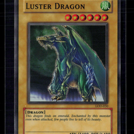 Yu-Gi-Oh! Luster Dragon Legacy of Darkness Super Rare • LOD-050 Unlimited