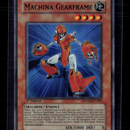 Yu-Gi-Oh! Machina Gearframe SD: Machina Mayhem SR SDMM-EN002 1st Edition