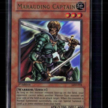 Yu-Gi-Oh! Marauding Captain Legacy of Darkness Ultra Rare • LOD-018 1st Edition
