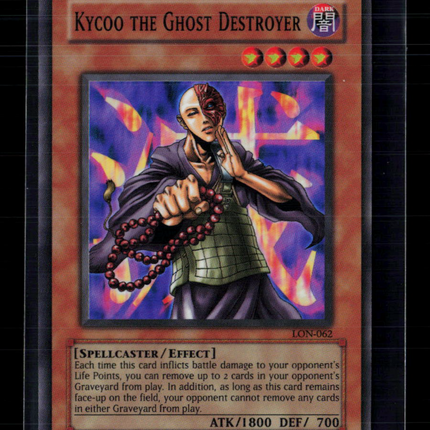 Yu-Gi-Oh! Kycoo the Ghost Destroyer Labyrinth of Nightmare SR LON-062 Unlimited