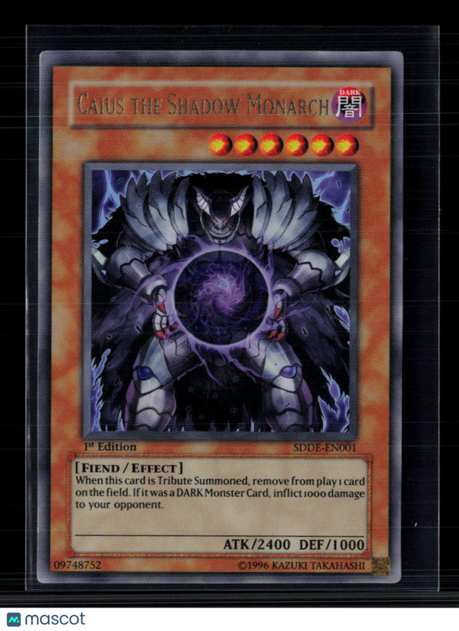 Yu-Gi-Oh! Caius the Shadow Monarch SD The Dark Emperor UR SDDE-EN001 1st Edition