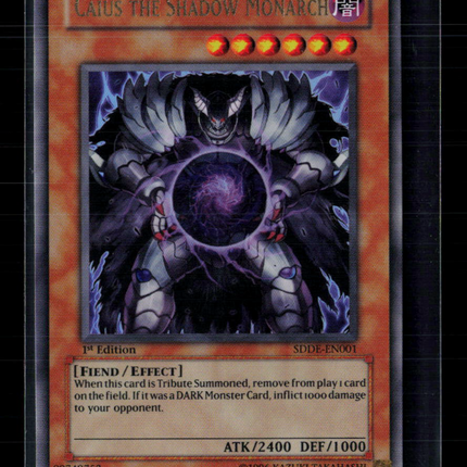 Yu-Gi-Oh! Caius the Shadow Monarch SD The Dark Emperor UR SDDE-EN001 1st Edition