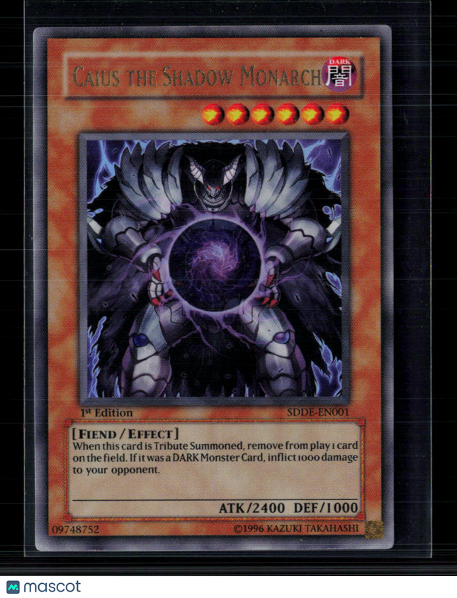 Yu-Gi-Oh! Caius the Shadow Monarch SD The Dark Emperor UR SDDE-EN001 1st Edition