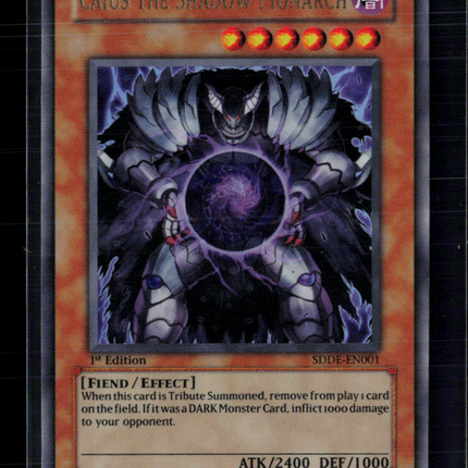 Yu-Gi-Oh! Caius the Shadow Monarch SD The Dark Emperor UR SDDE-EN001 1st Edition