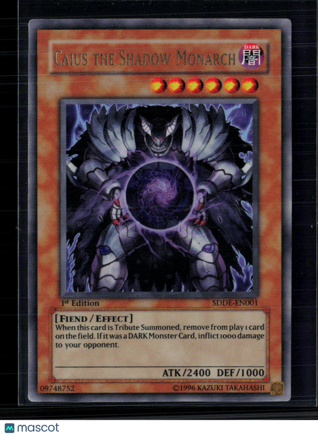 Yu-Gi-Oh! Caius the Shadow Monarch SD The Dark Emperor UR SDDE-EN001 1st Edition