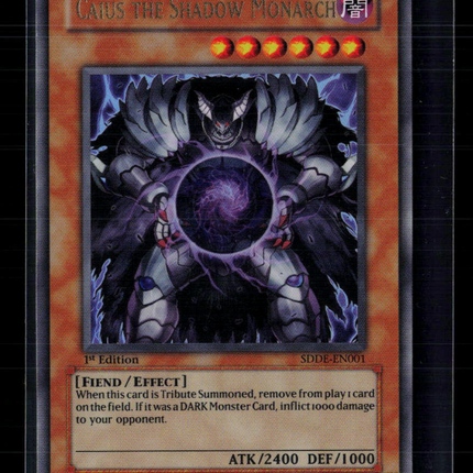 Yu-Gi-Oh! Caius the Shadow Monarch SD The Dark Emperor UR SDDE-EN001 1st Edition