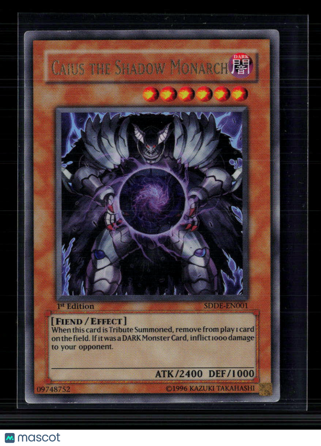 Yu-Gi-Oh! Caius the Shadow Monarch SD The Dark Emperor UR SDDE-EN001 1st Edition