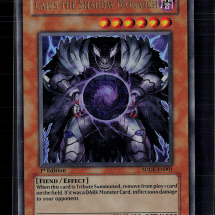 Yu-Gi-Oh! Caius the Shadow Monarch SD The Dark Emperor UR SDDE-EN001 1st Edition