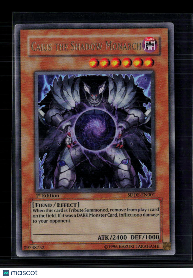 Yu-Gi-Oh! Caius the Shadow Monarch SD The Dark Emperor UR SDDE-EN001 1st Edition