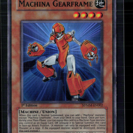 Yu-Gi-Oh! Machina Gearframe SD: Machina Mayhem SR SDMM-EN002 1st Edition