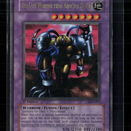 Yu-Gi-Oh! The Last Warrior from Another Planet UR LON-077 1st Edition