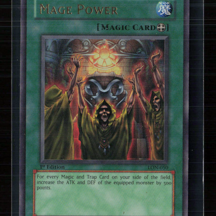 Yu-Gi-Oh! Mage Power Labyrinth of Nightmare Ultra Rare • LON-050 1st Edition