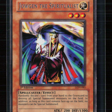 Yu-Gi-Oh! Jowgen the Spiritualist Labyrinth of Nightmare R LON-061 1st Edition