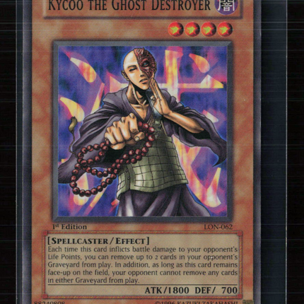 Yu-Gi-Oh! Kycoo the Ghost Destroyer Labyrinth of Nightmare SR LON-062 1st Ed