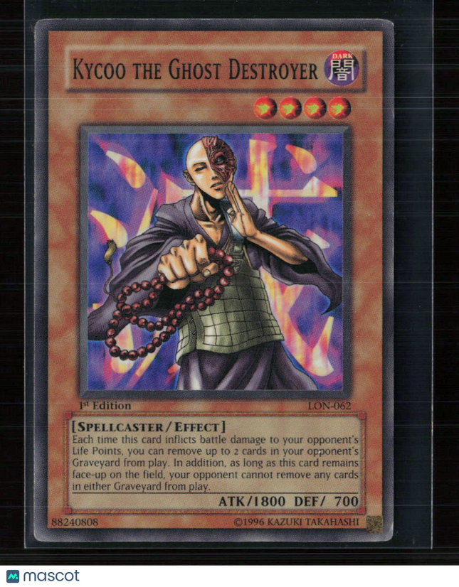 Yu-Gi-Oh! Kycoo the Ghost Destroyer Labyrinth of Nightmare SR LON-062 1st Ed