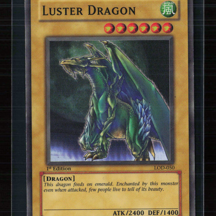Yu-Gi-Oh! Luster Dragon Legacy of Darkness Super Rare • LOD-050 1st Edition