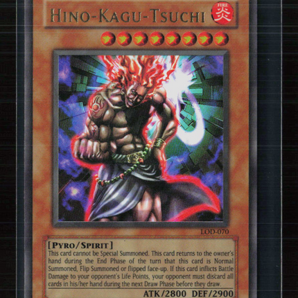 Yu-Gi-Oh! Hino-Kagu-Tsuchi Legacy of Darkness Ultra Rare • LOD-070 Unlimited