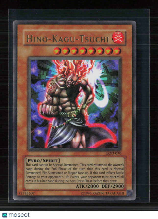 Yu-Gi-Oh! Hino-Kagu-Tsuchi Legacy of Darkness Ultra Rare • LOD-070 Unlimited