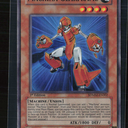 Yu-Gi-Oh! Machina Gearframe SD: Machina Mayhem SR SDMM-EN002 1st Edition